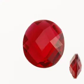 10*12MM Red Oval Semi-Precious Gemstone,double-faceted,imitate semiprecious gemstones,Cut Cabochon,thick is 4mm,sold 20PCS per lot