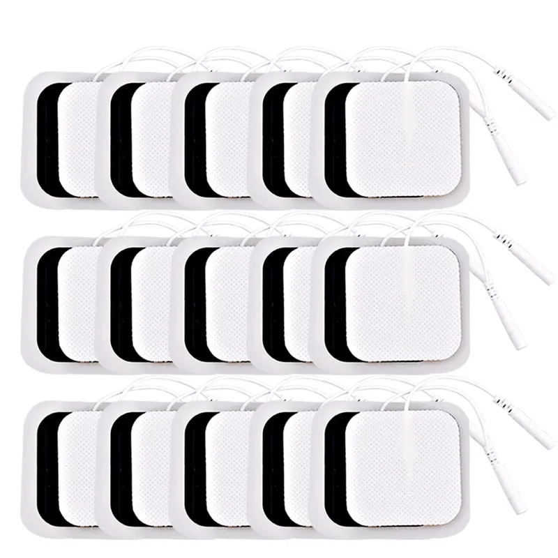 10/20pcs Self High Quality Nerve Stimulator Silicone Gel Electrode Pads Tens Electrodes Digital Therapy Machine Massage 2mm Plug