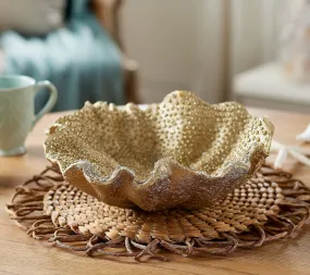 12.5" Decorative Shell Bowl by Valerie Gold,