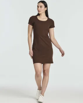 3 Pack: Women's Mini Short Sleeve Ribbed T-Shirt Dress