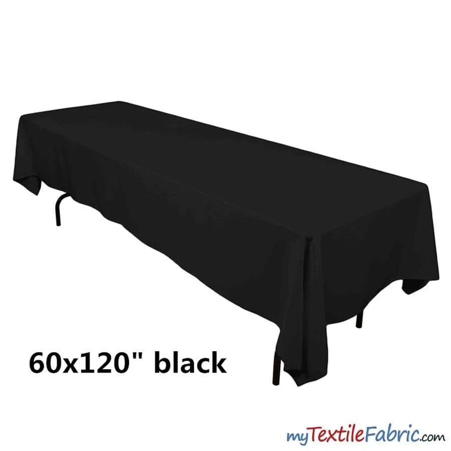 60" x 120" Banquet Polyester Tablecloth | Sold By Piece or Wholesale Box |