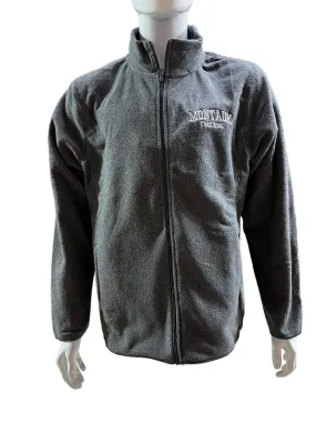 Adult Embroidered Montauk The End Full Zip-Up Polar Fleece Jacket