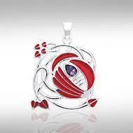 Art Nouveau Swirl Silver Pendant TPD1032