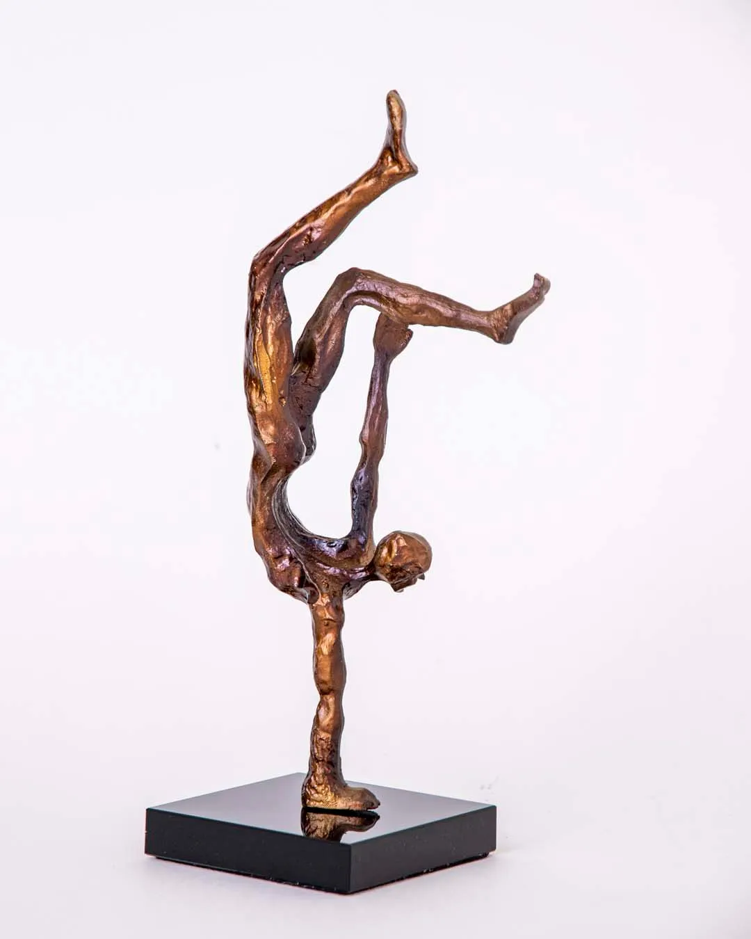 Assemblage Gold Gymnast Human Figurine