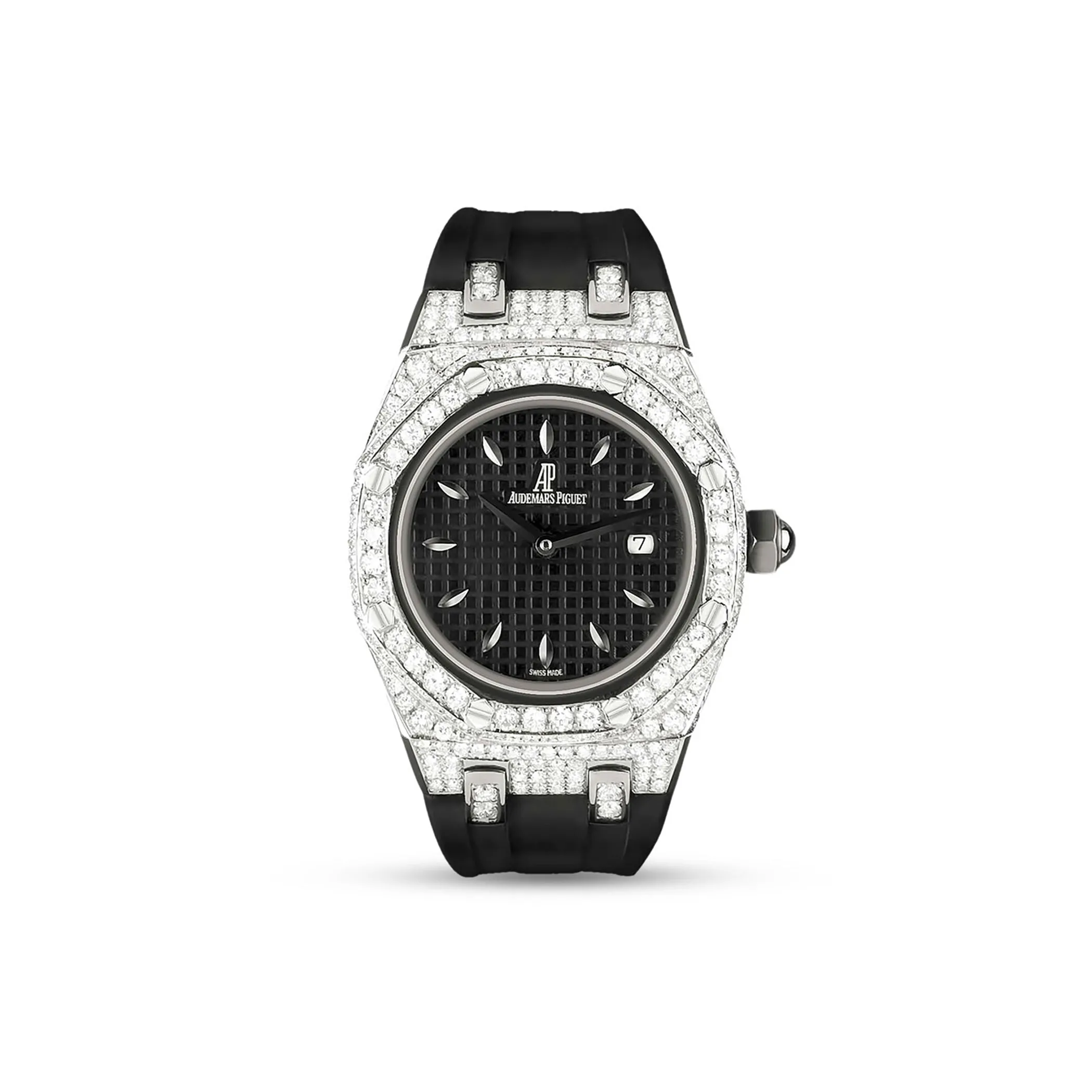 Audemars Piguet Off Shore Stainless Steel 6.5ct Diamond Watch