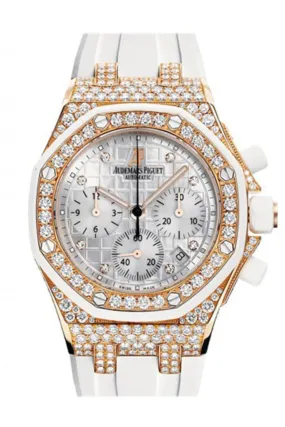 Audemars Piguet Royal Oak Offshore Diamond Chronograph Rose Gold Ladies Watch 26092OK.ZZ.D010CA.01