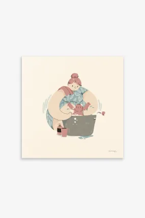 Baby Bath Time Wall Art