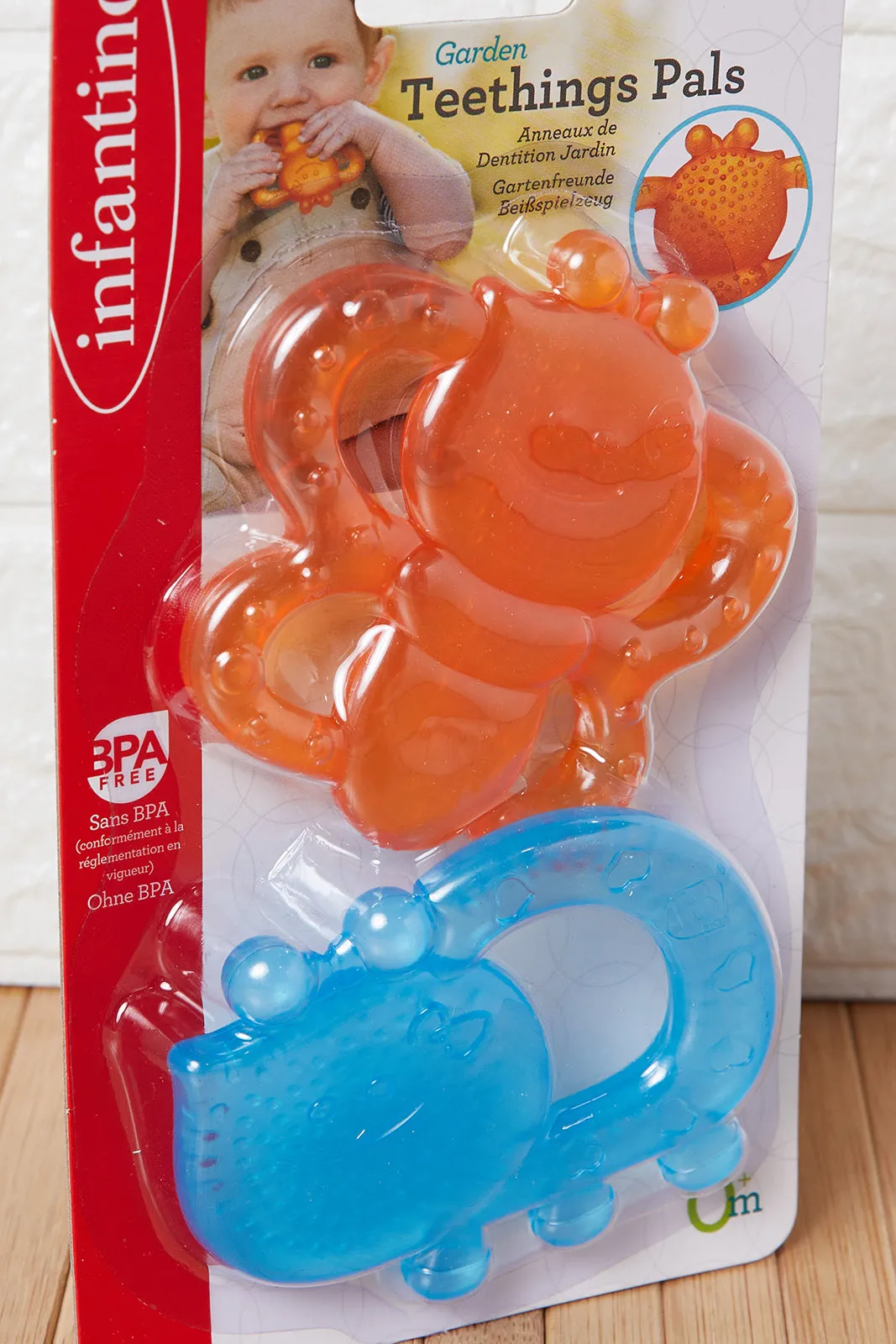 Baby Orange And Blue Water Teether Set (Pack of 2)