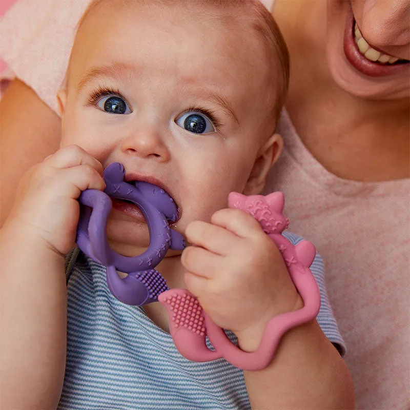 B.box Wrist Teether (Peony)