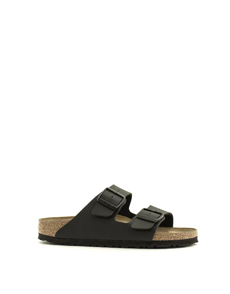 Birkenstock — Arizona Birko Flor - Black Narrow Width