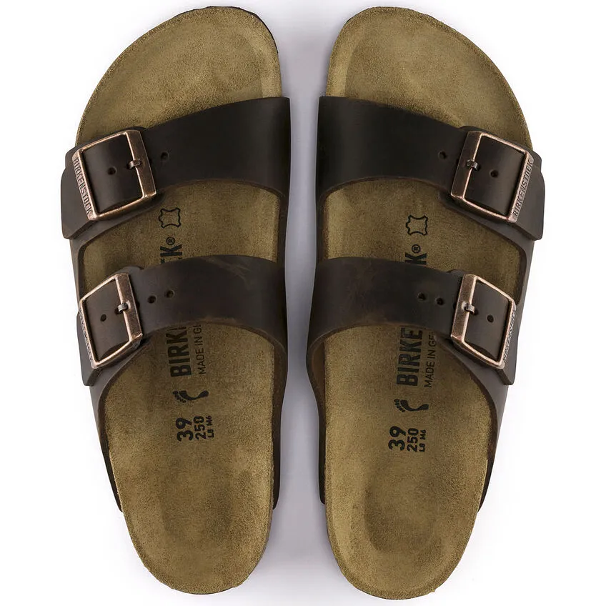 Birkenstock UNISEX Arizona Oiled Leather (Habana - Regular Fit)