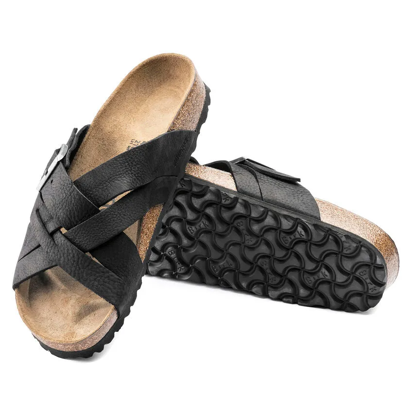 BIRKENSTOCK UNISEX Lugano Oiled Leather (Camberra Old Black - Regular Fit)