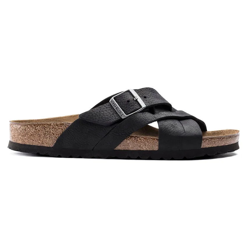 BIRKENSTOCK UNISEX Lugano Oiled Leather (Camberra Old Black - Regular Fit)