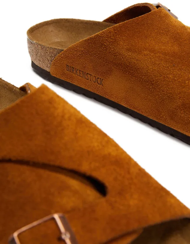 Birkenstock Zurich Suede Leather Mink Sandals