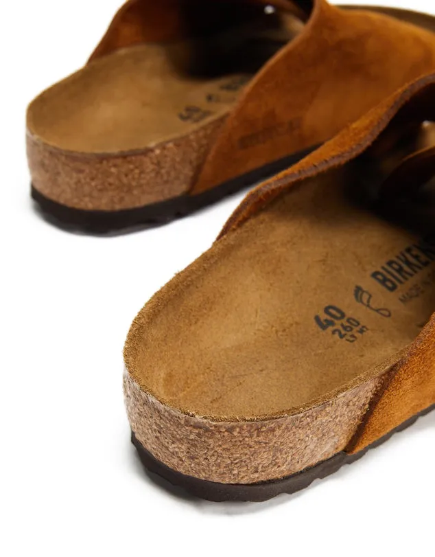 Birkenstock Zurich Suede Leather Mink Sandals