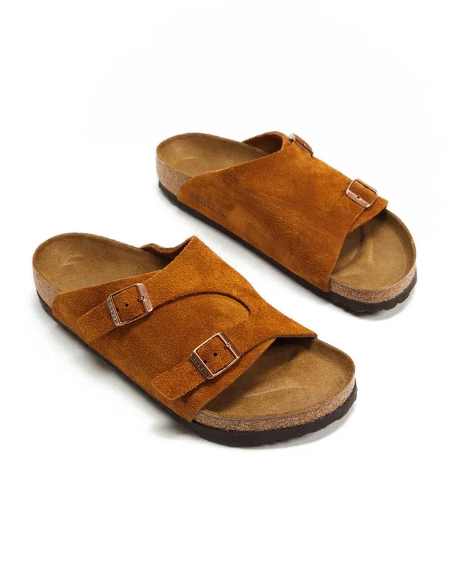 Birkenstock Zurich Suede Leather Mink Sandals