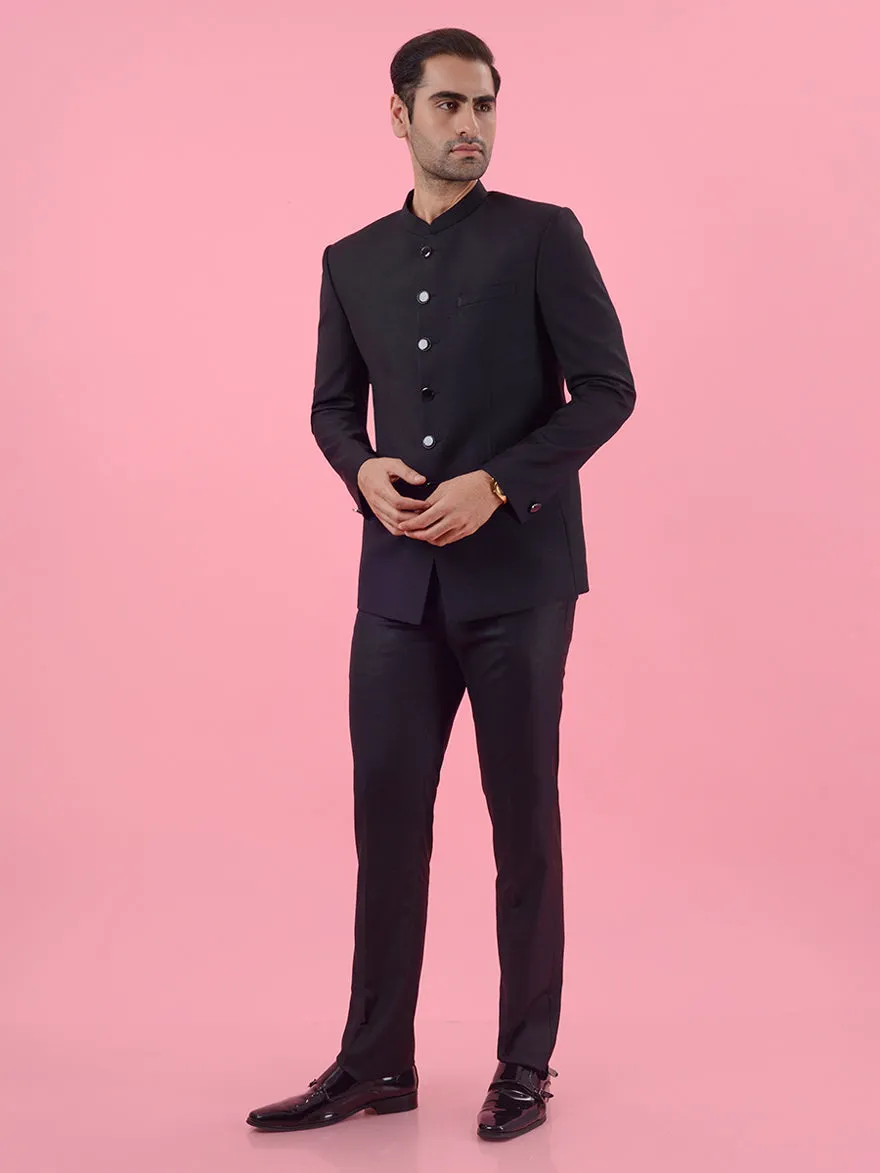 Black Jodhpuri Suit | JadeBlue