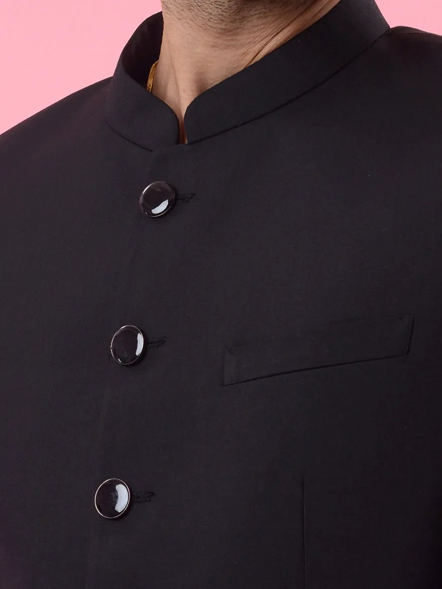 Black Jodhpuri Suit | JadeBlue