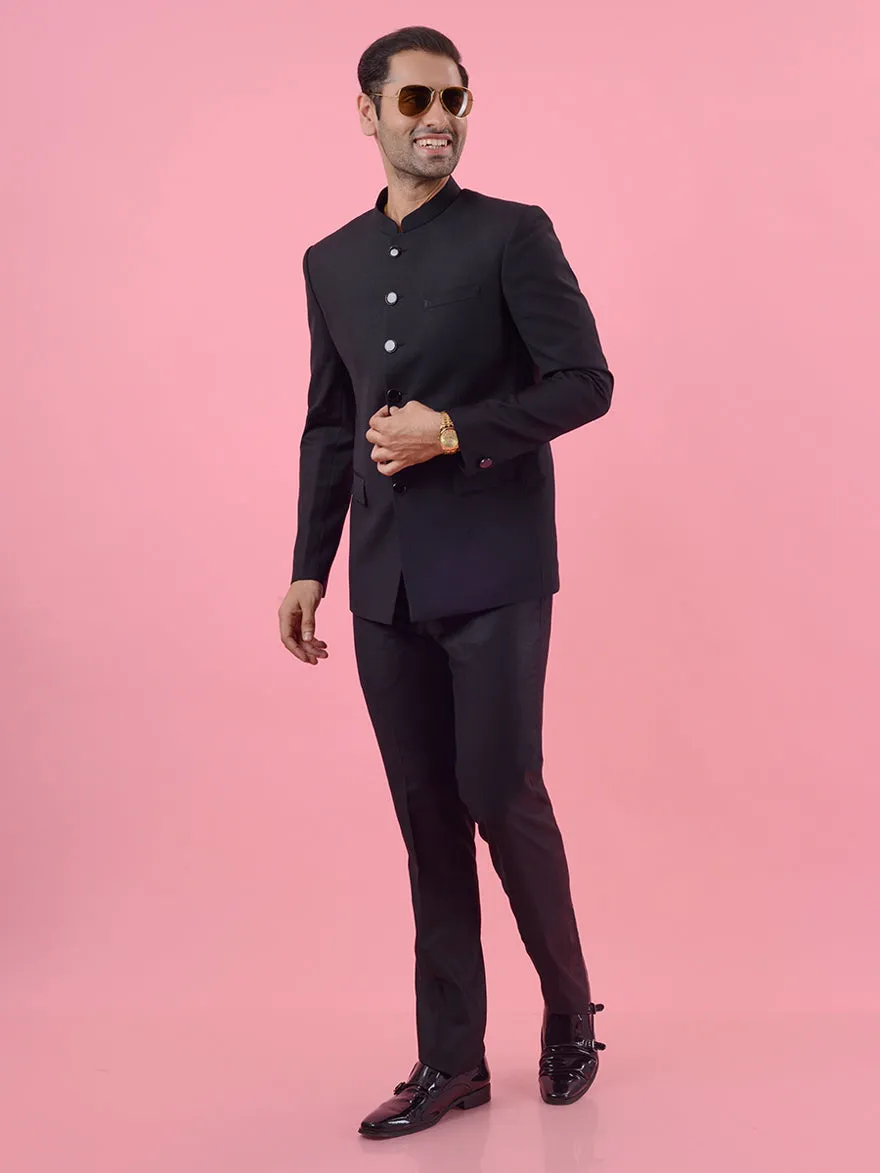 Black Jodhpuri Suit | JadeBlue