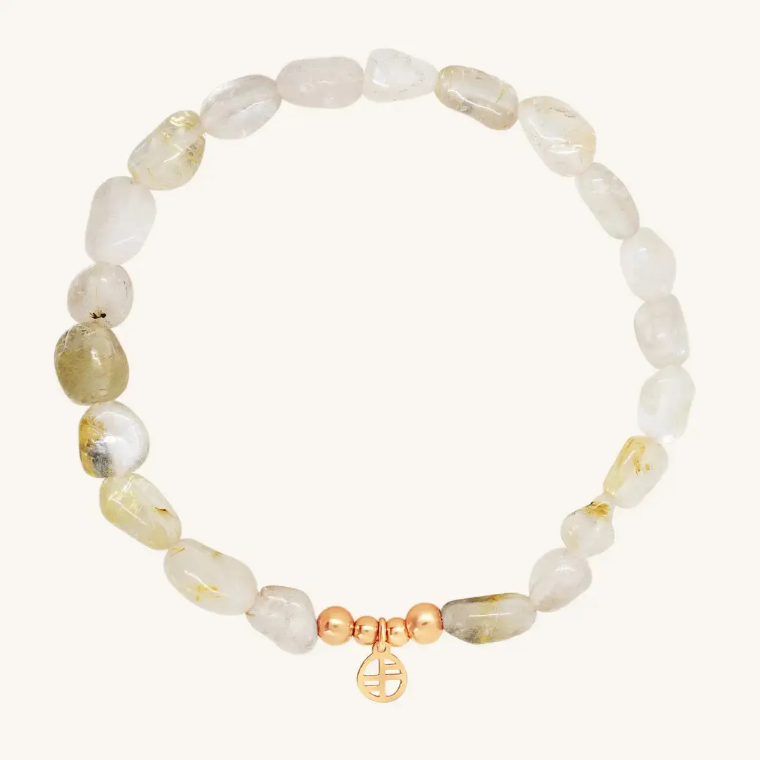 Bronte Golden Quartz Stone Bracelet