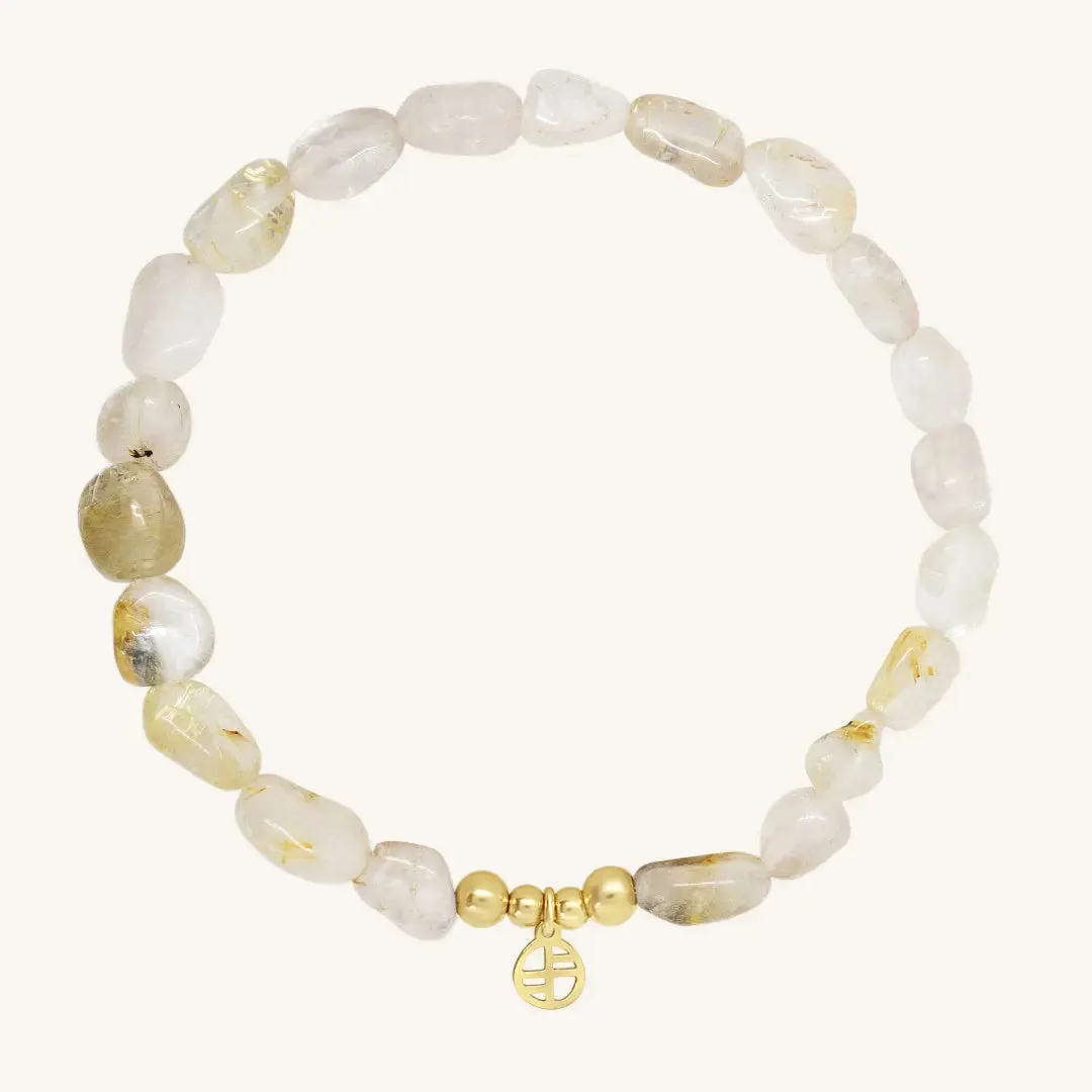 Bronte Golden Quartz Stone Bracelet