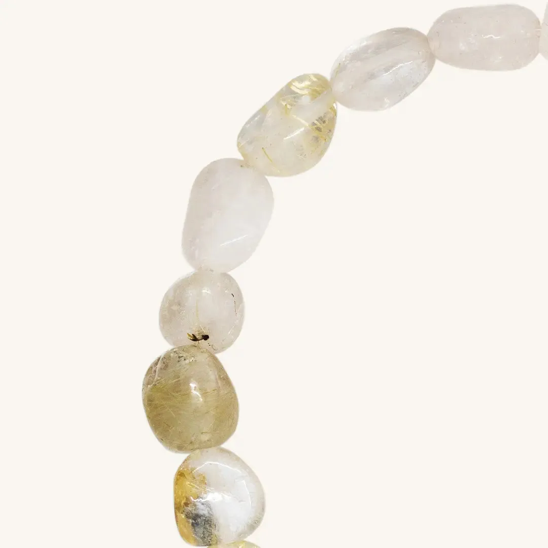 Bronte Golden Quartz Stone Bracelet