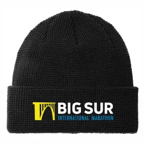 BSIM Beanie -Black Cuffed- Embroidered Logo