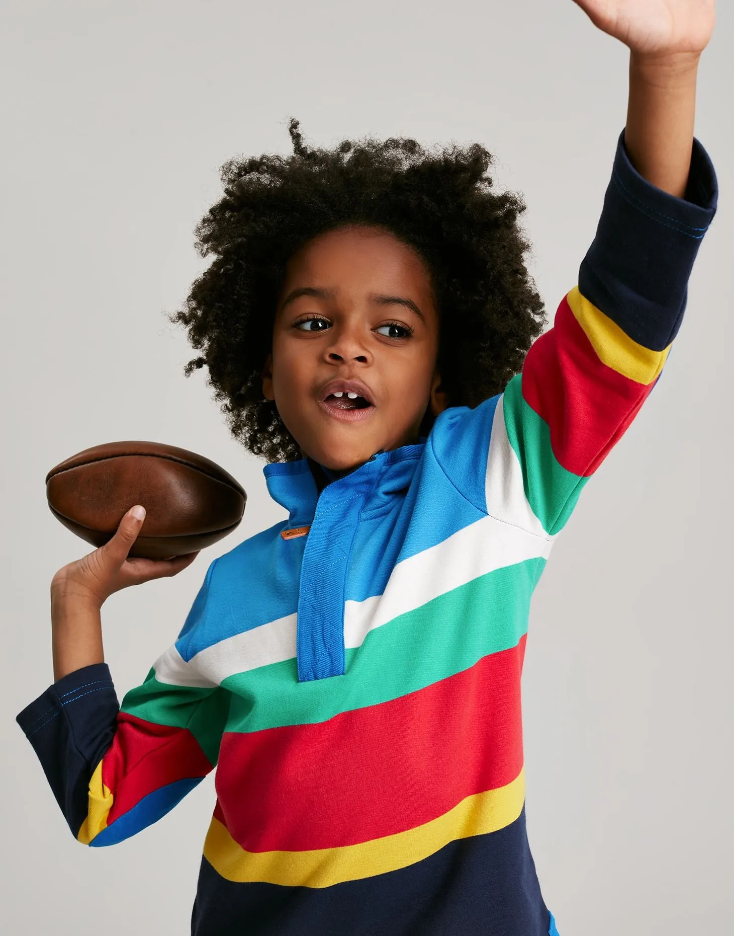 Captain Stripe 1/2 Zip Sweatshirt | Joules