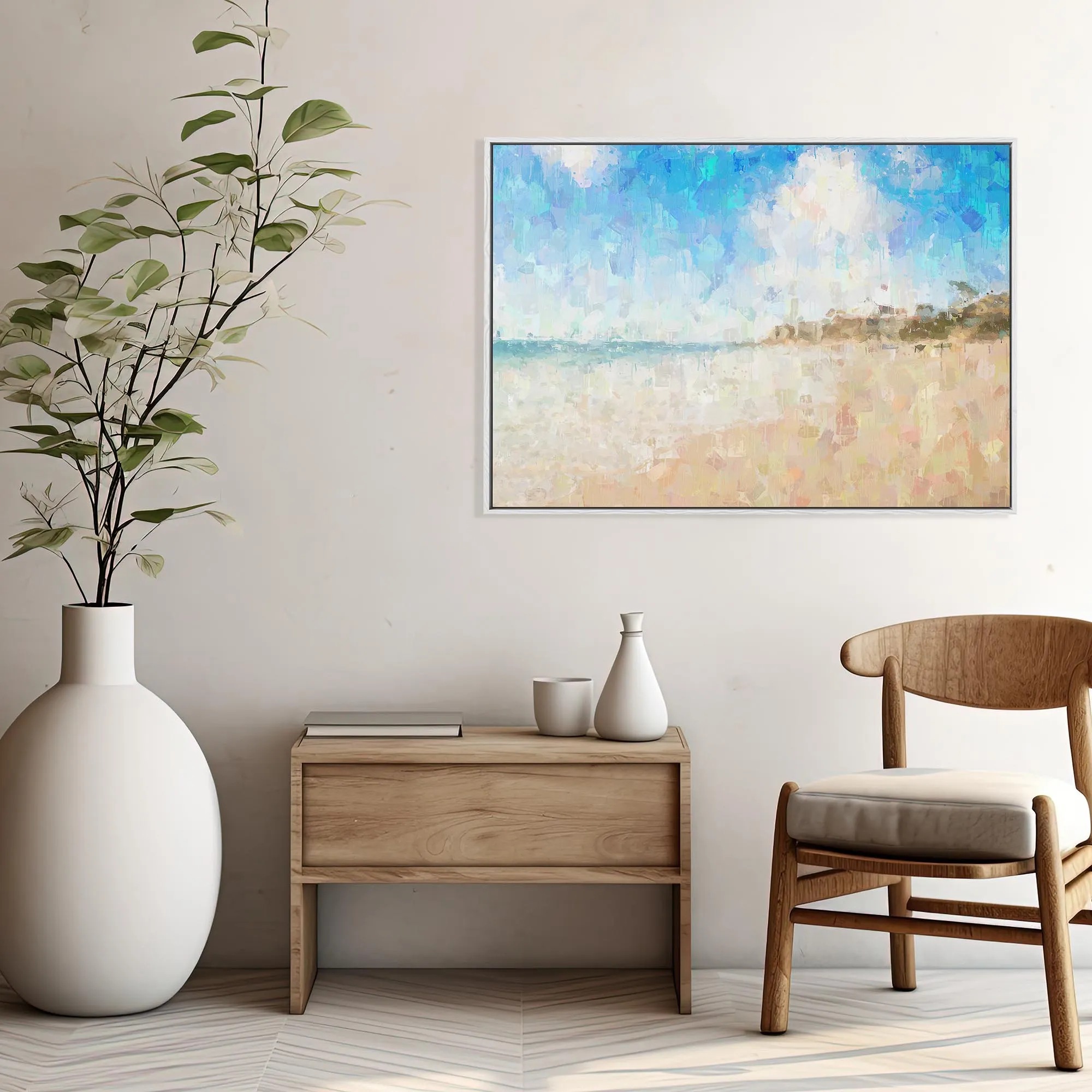 Coastal Bliss Framed Canvas