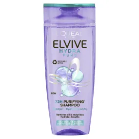 Elvive Hydra Pure 72h Purifying Shampoo for Oily Scalp & Dehydrated Lengths 400ml