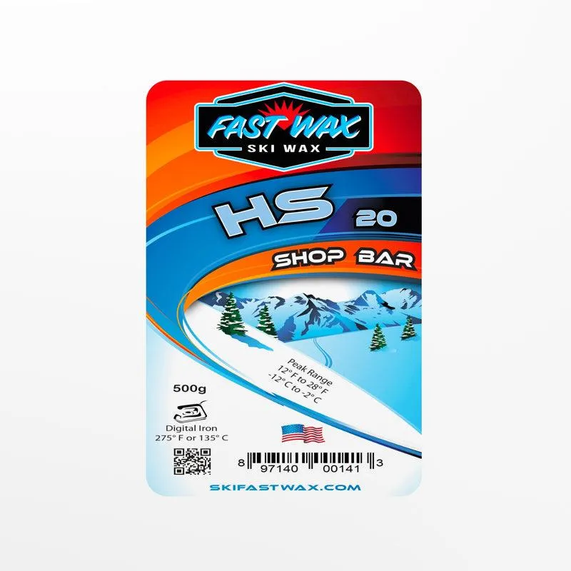 Fast Wax Shop Bar HS-20 Blue 500g