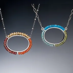 Gemstone Circle Necklace