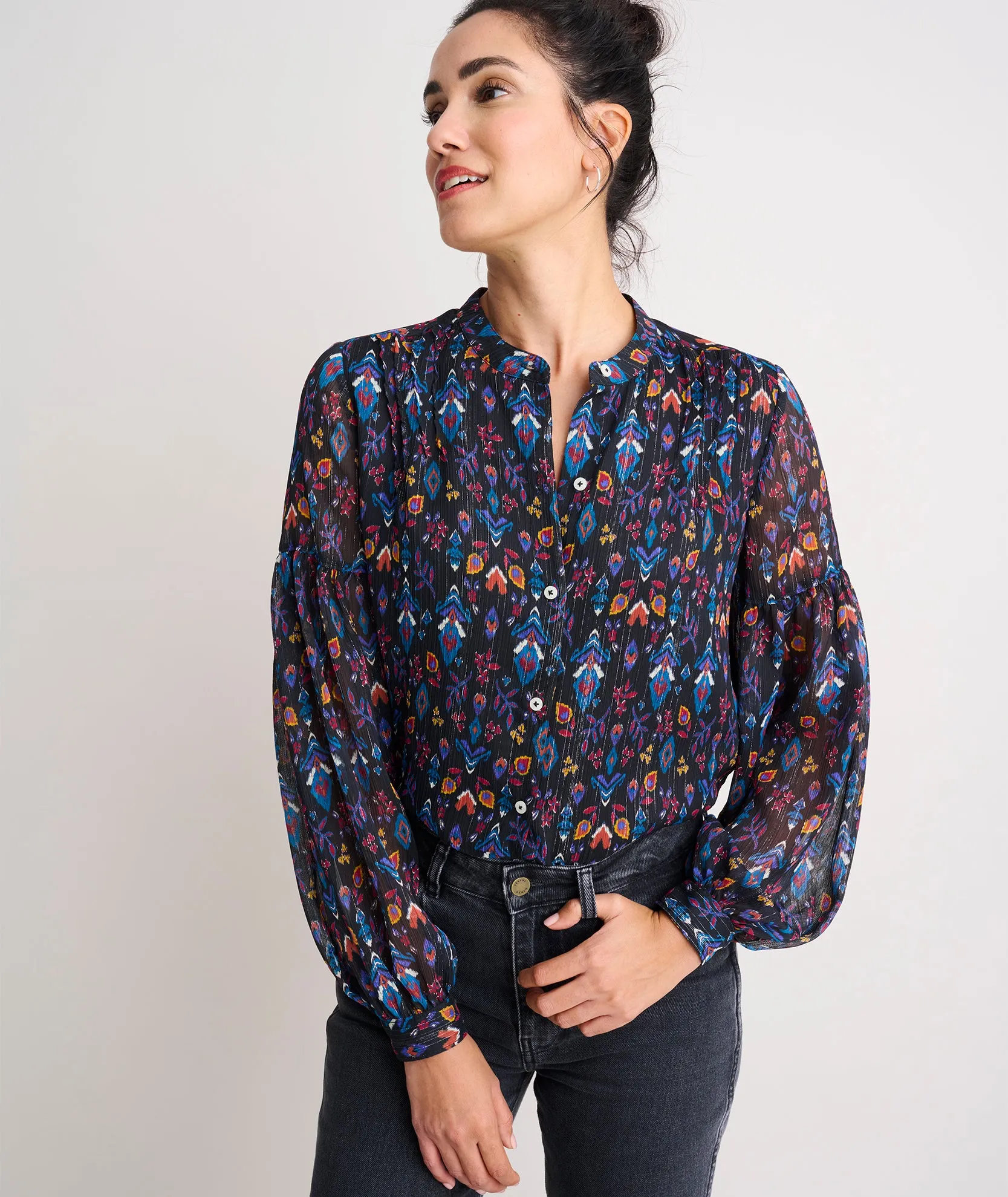 Georgette Bishop Sleeve Lorelei Shirt