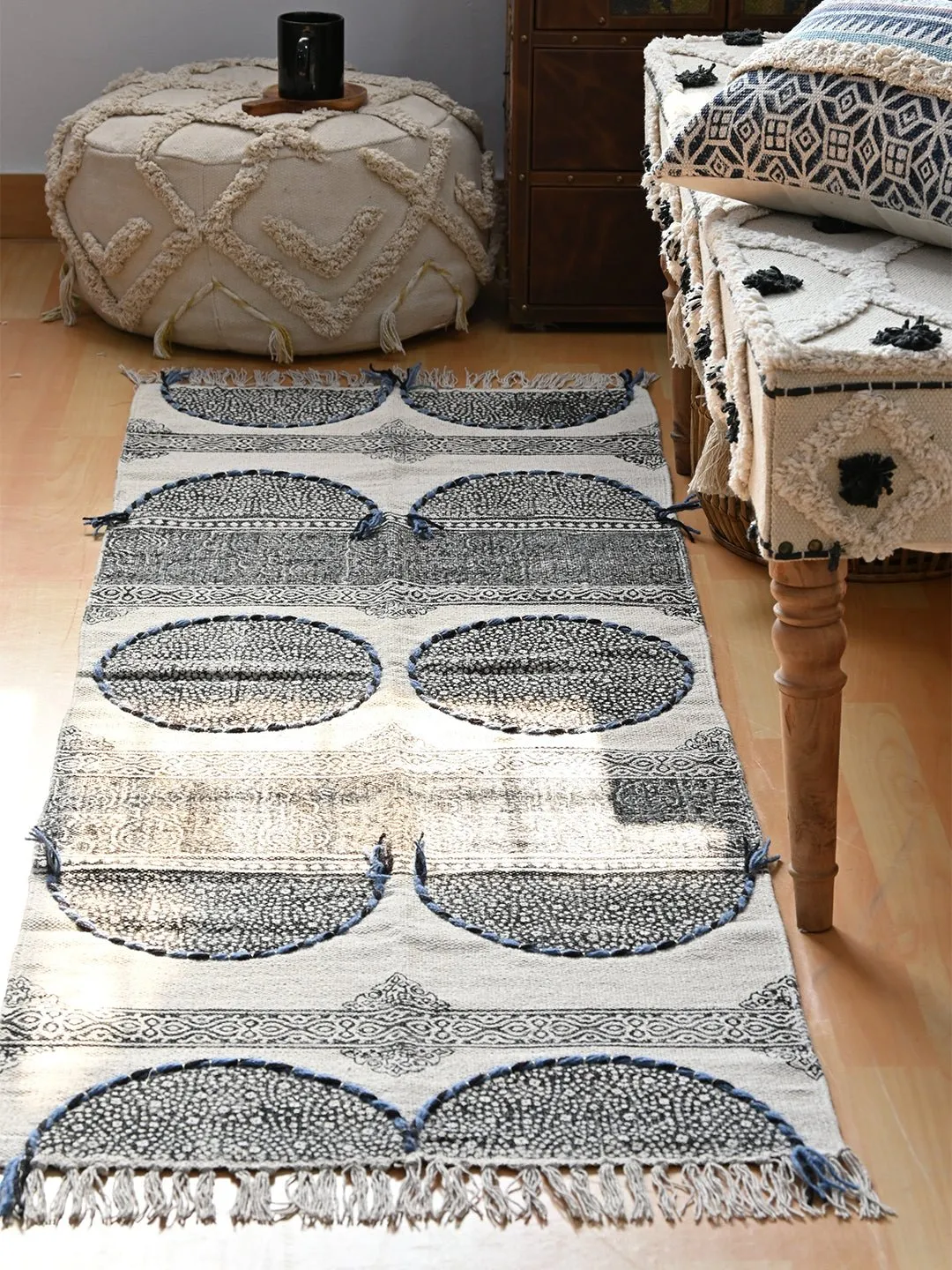 GITEGA - BLOCK PRINTED FLOOR RUNNER