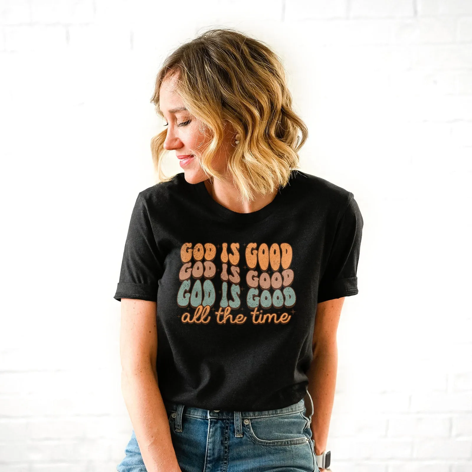 God Is Good All The Time Fall Tee