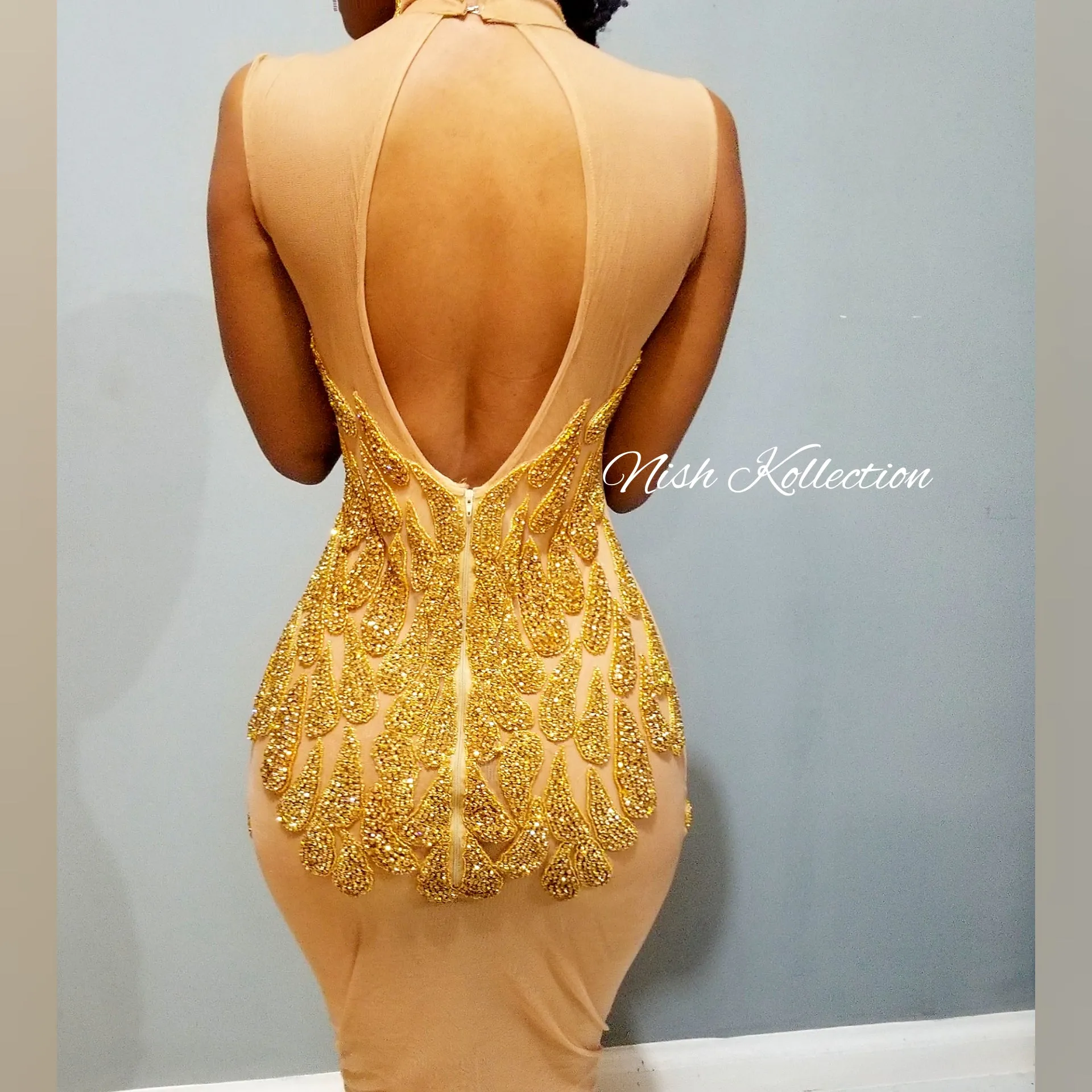 Gold luxe Amani dress