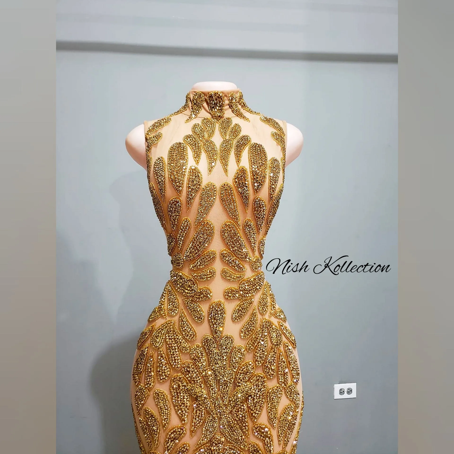 Gold luxe Amani dress