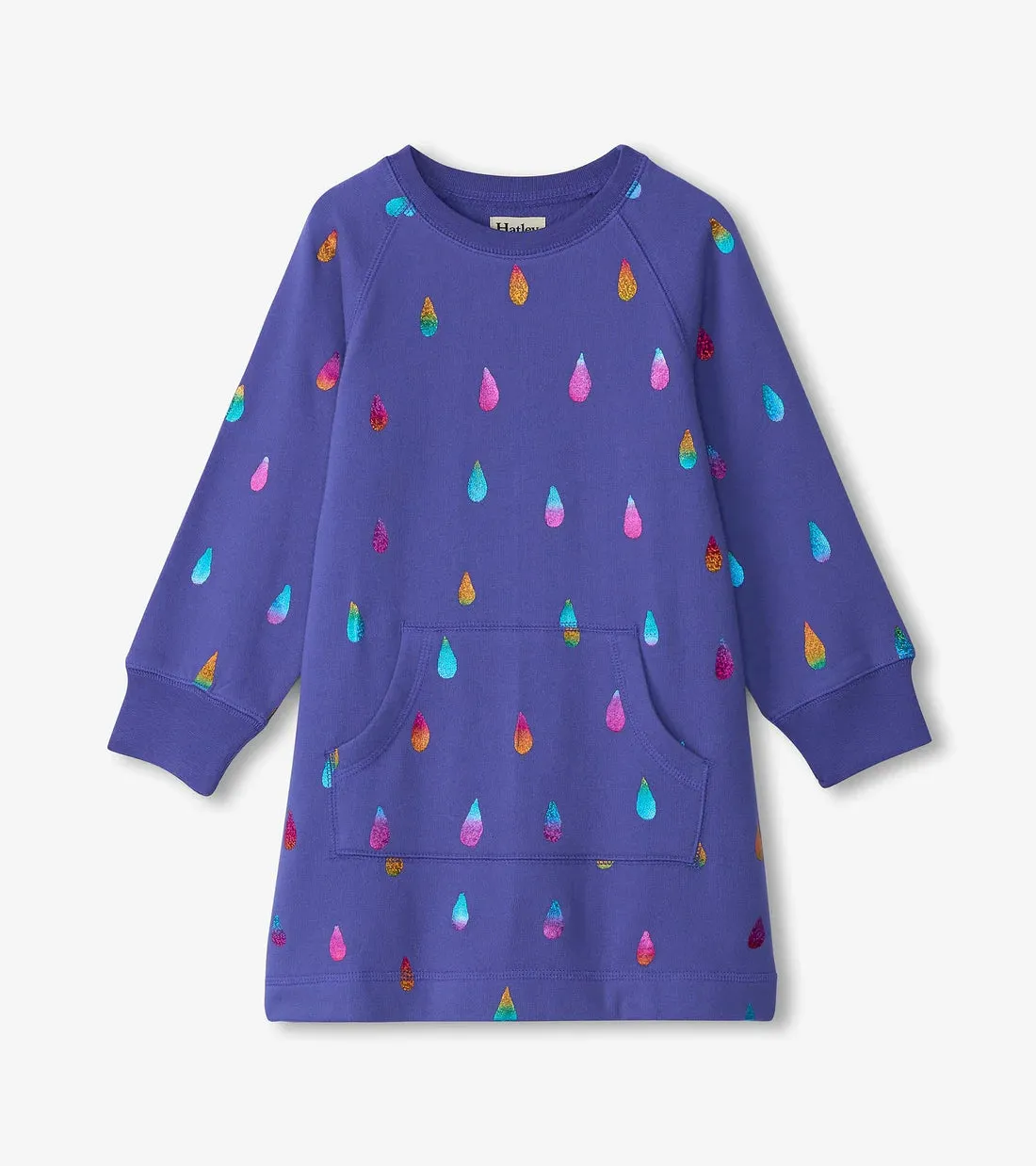 Hatley Dress - Rainbow Raindrops