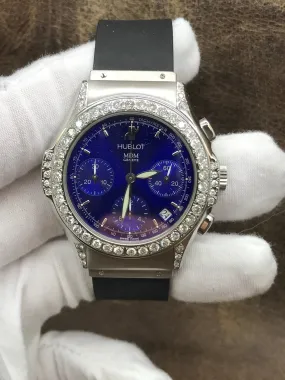 Hublot MDM Elegant 1801.1 Electric Blue Dial Automatic Watch