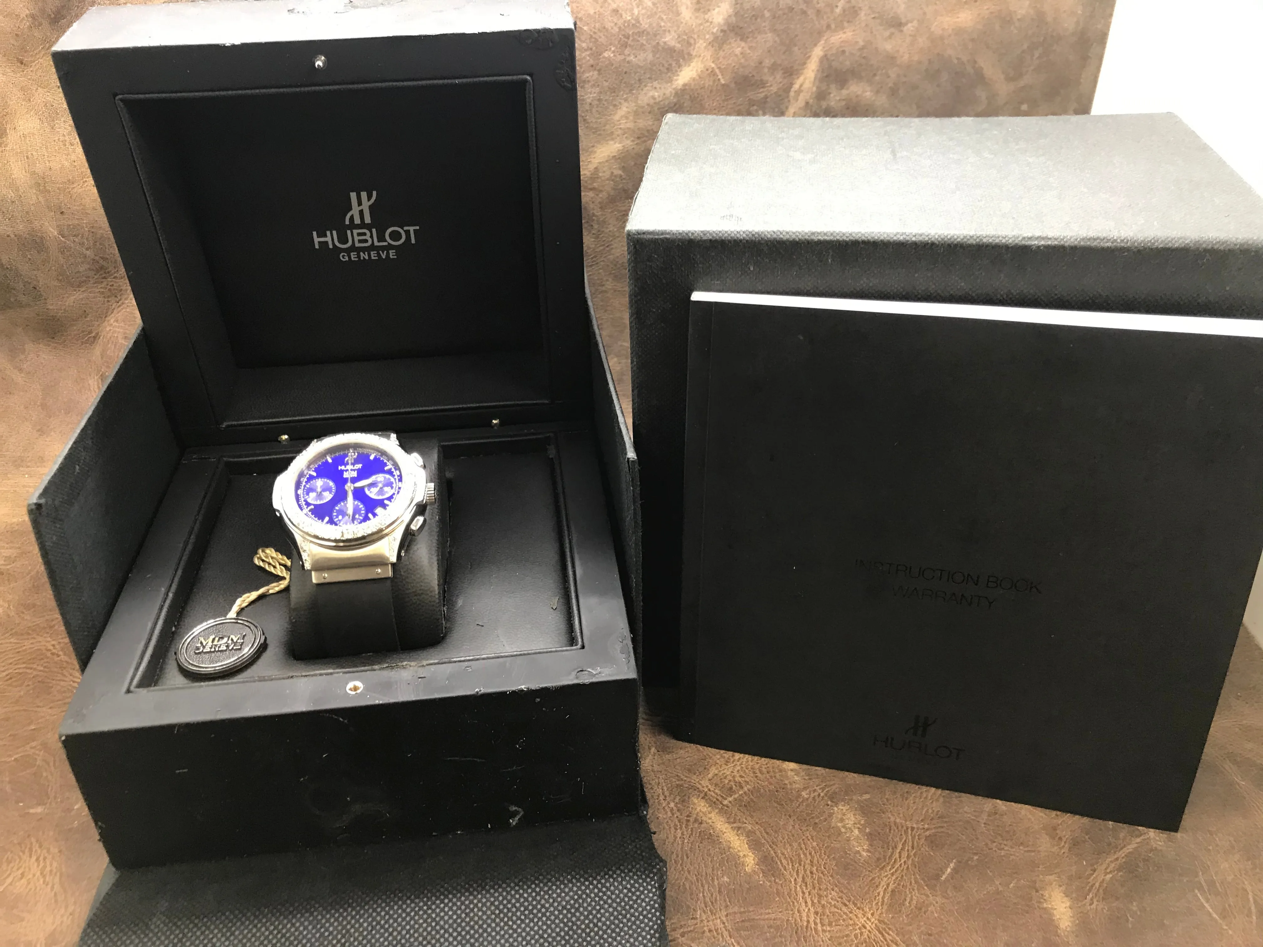 Hublot MDM Elegant 1801.1 Electric Blue Dial Automatic Watch