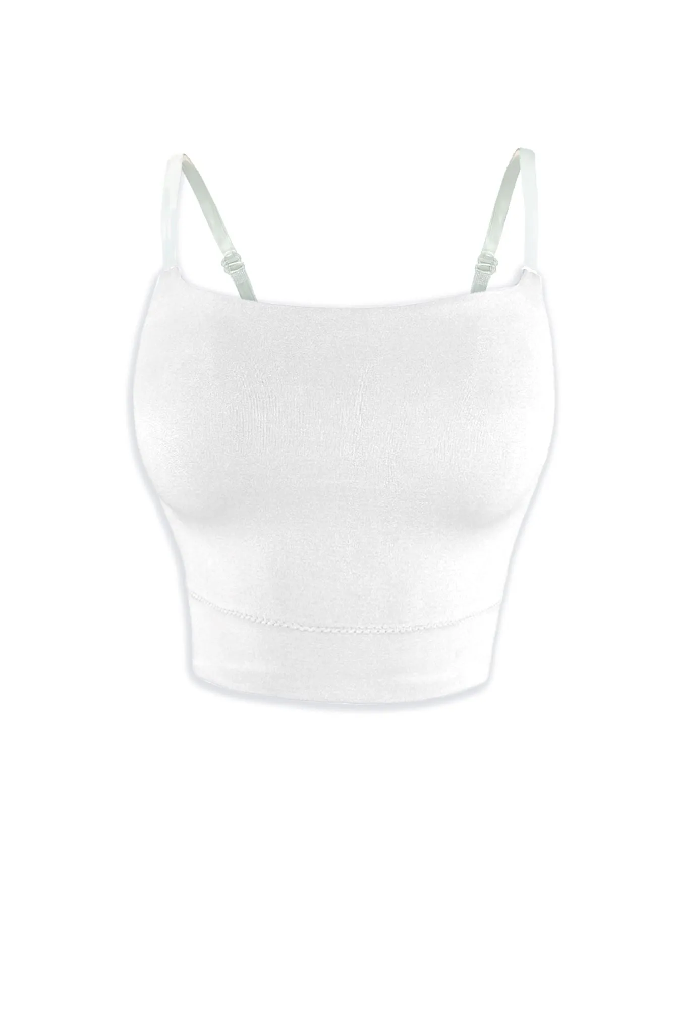 Khloe Clear Strap Crop Top