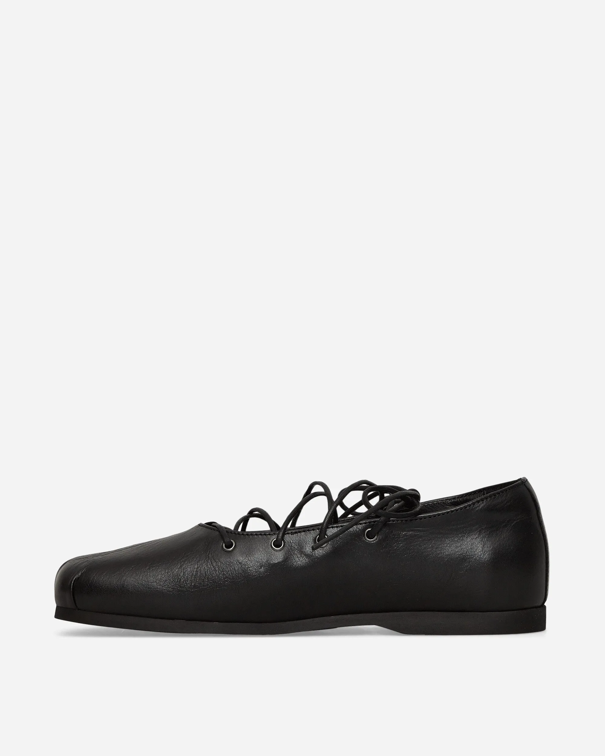 Laced Slip In Shoes Black