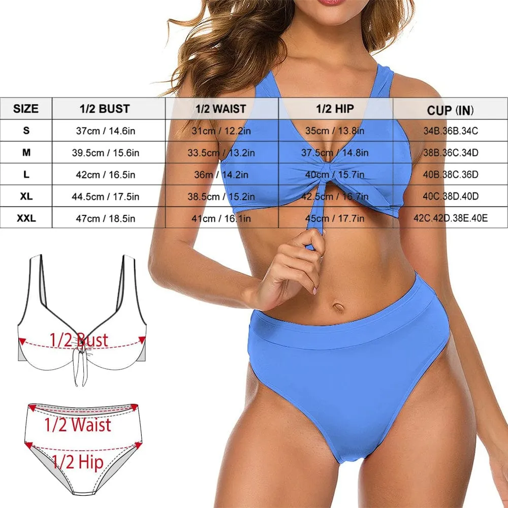 #Leopard Bikini Set #Husband/Boyfriend Face On-Personalized Women's Swimwear Bikini Swimsuit Beach Bathing Suit Travel Boat Cruise Pool Party Outfits