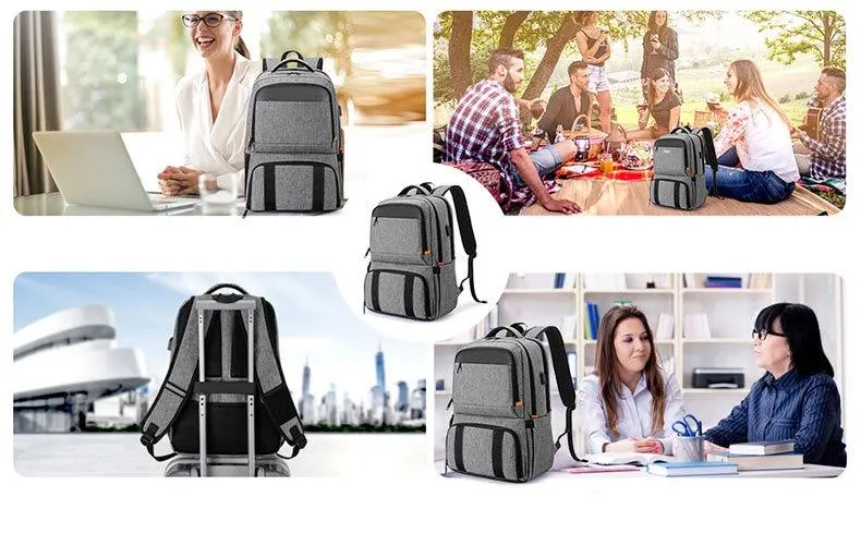 Lunch Backpack, Insulated Cooler Backpack Lunch Box for Men Women with USB Port AB230