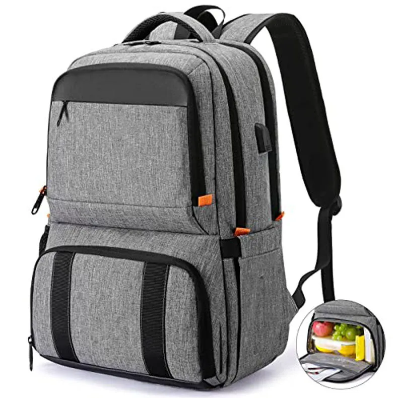 Lunch Backpack, Insulated Cooler Backpack Lunch Box for Men Women with USB Port AB230