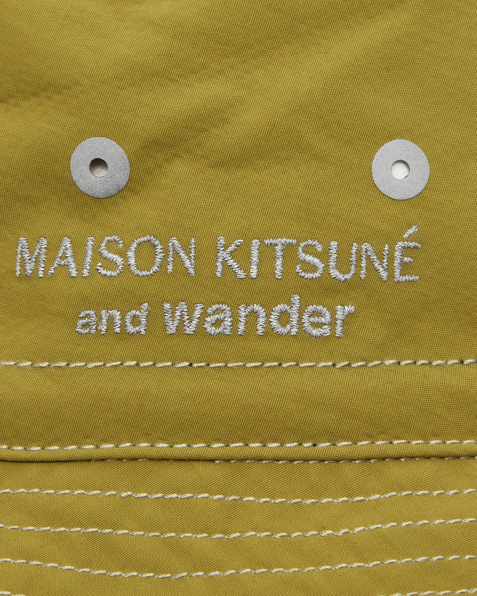 Maison Kitsuné Nylon Hat Green