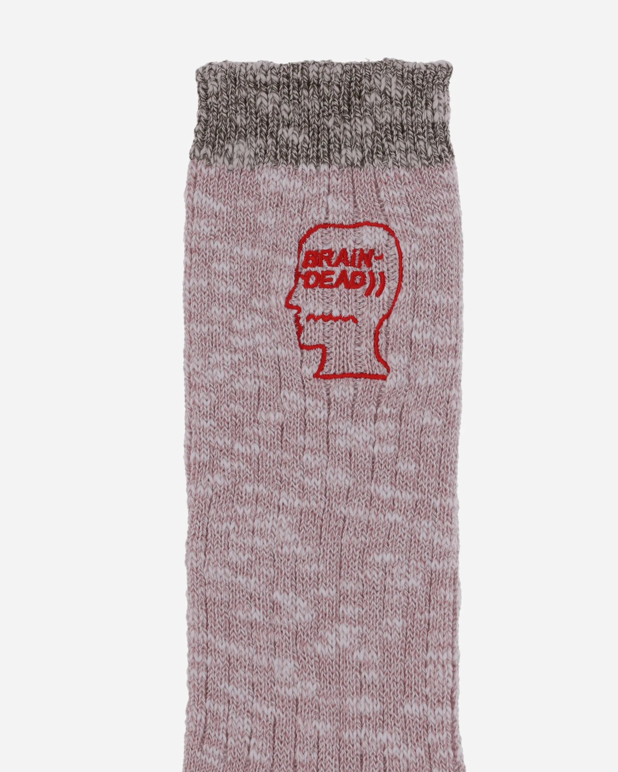 Marled Logohead Socks Pink