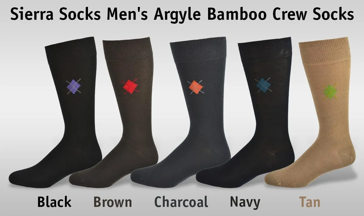 Men's Argyle Crew Socks