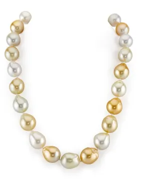 Multicolor South Sea Baroque Pearl Necklace, 13.0-15.0mm