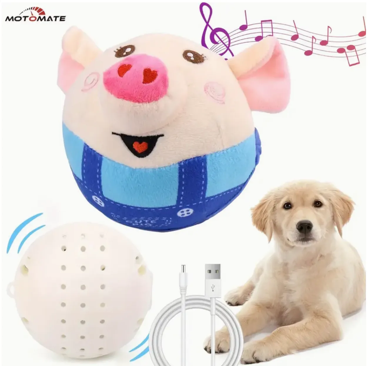 PetWiggles Talking Piggy - Shake & Bounce Toy